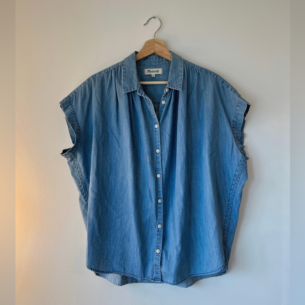 Madewell Light Blue Denim Button-Up Central Shirt